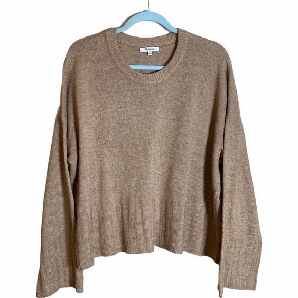 Madewell Ayres Wide-Sleeve Tan Pullover Sweater - Picture 4 of 9